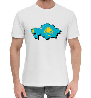 Мужская хлопковая футболка Казахстан