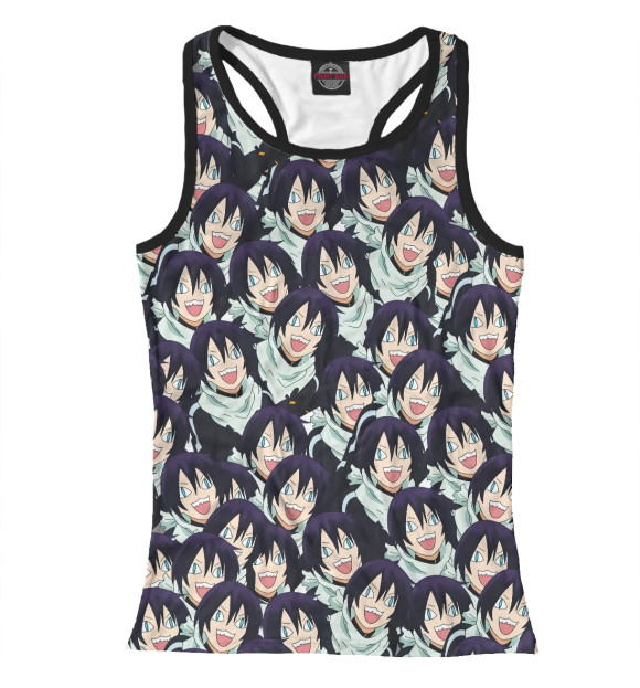 Женская майка-борцовка с притом Бездомный бог цвета Белый Женская майка-борцовка с изображением Бездомный бог цвета Белый