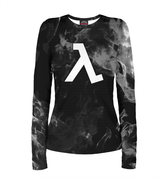 Женский лонгслив с изображением Half-Life цвета Белый