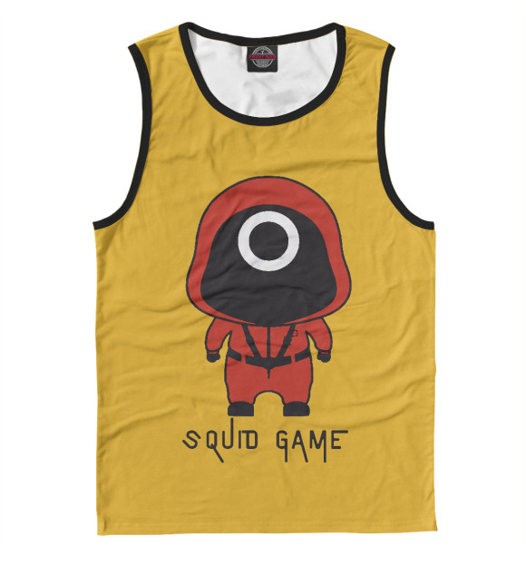 Майка для мальчика с изображением Squid Game цвета Белый