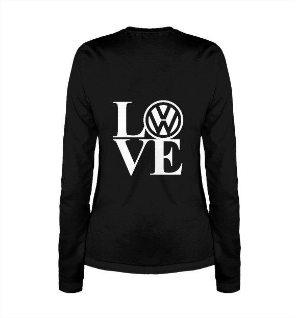 Женский лонгслив с изображением Volkswagen цвета Белый