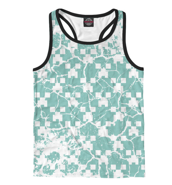 Мужская майка-борцовка с изображением Minecraft цвета Белый