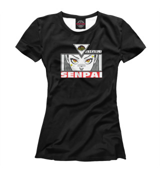 Женская футболка Аниме девушка  семпай