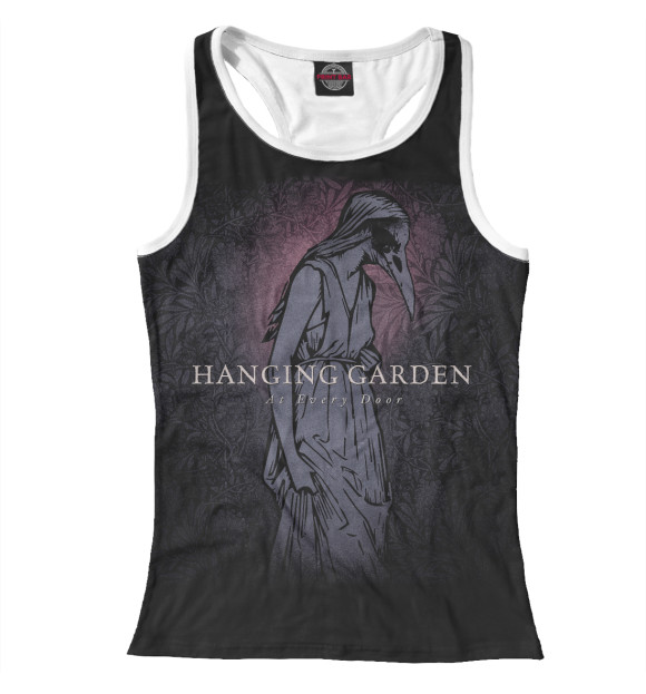 Женская майка-борцовка с изображением Hanginggarden цвета Белый