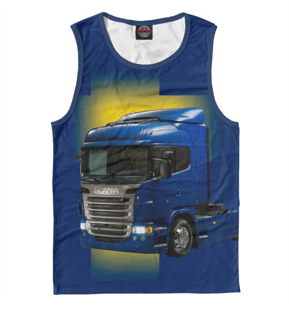 Майка для мальчика с изображением SCANIA цвета Белый