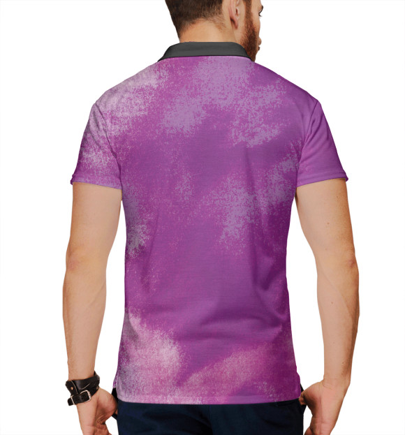 Мужское поло с изображением Vegan Cherry цвета Белый