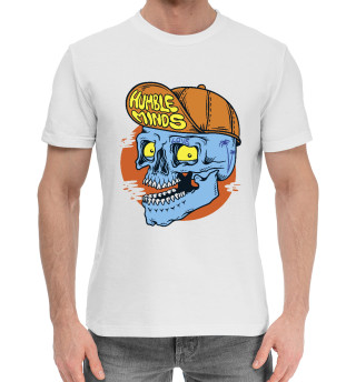 Мужская хлопковая футболка Cool skull