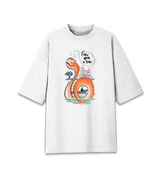 Женская футболка оверсайз Сказочный морской змей