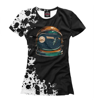 Футболка для девочек Shirt astronaut helmet