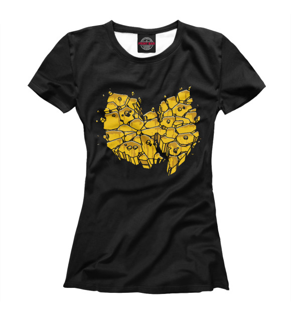 Футболка для девочек с изображением Wu-Tang цвета Белый