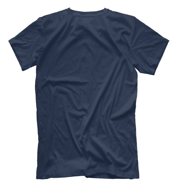 Мужская футболка с изображением Течёт река Волга цвета Белый