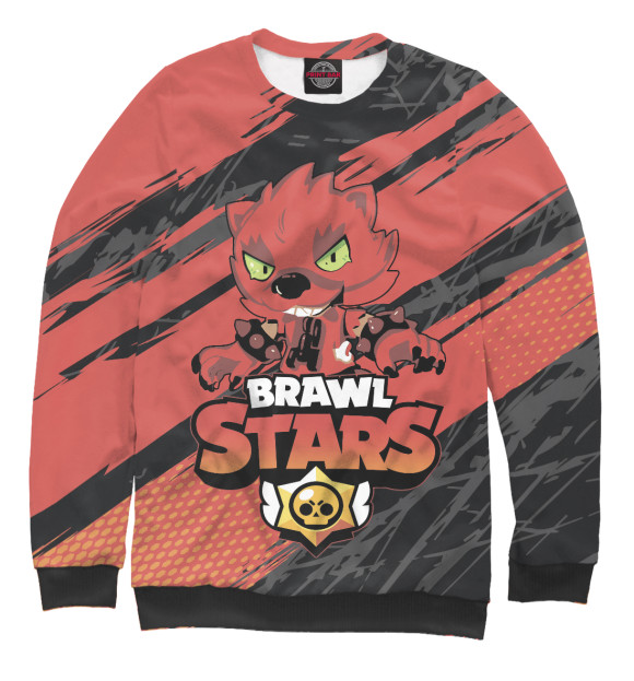 Свитшот для девочек с изображением Brawl Stars цвета Белый