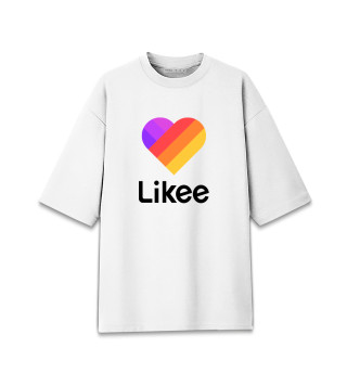 Женская футболка оверсайз Likee | Лайки