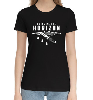 Хлопковая футболка для девочек Bring Me The Horizon