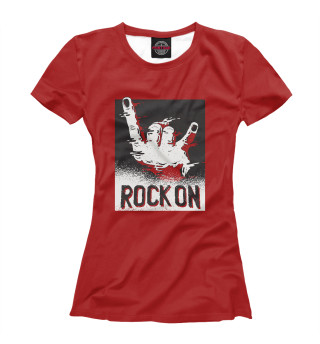 Женская футболка Rock ON