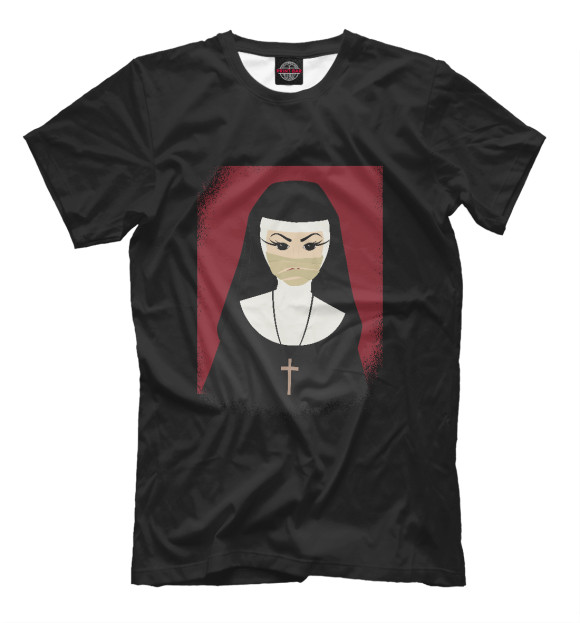 Футболка для мальчиков с изображением Halloween nun цвета Белый