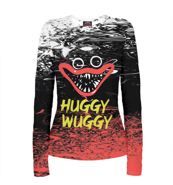 Женский лонгслив с изображением Poppy Playtime цвета Белый