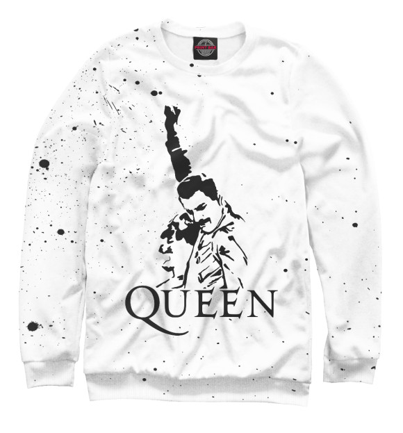 Свитшот для девочек с изображением Queen цвета Белый