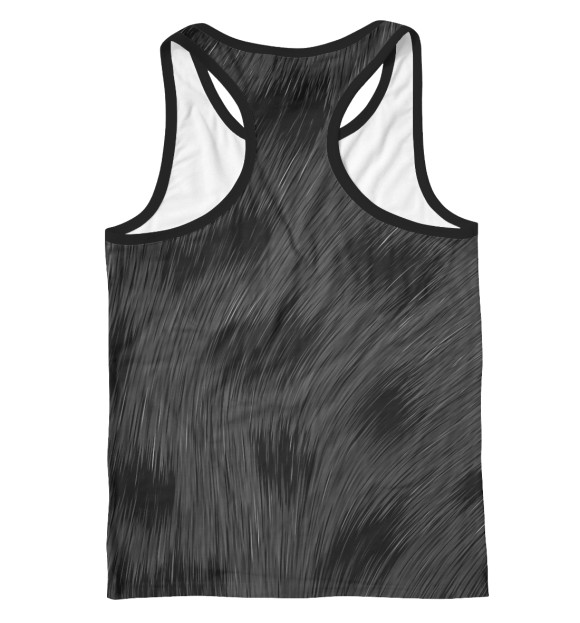 Мужская майка-борцовка с изображением Текстура ягуара цвета Белый