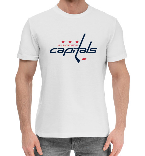 футболки print bar washington capitals форма гостевая 2018 Хлопковые футболки Print Bar Washington Capitals