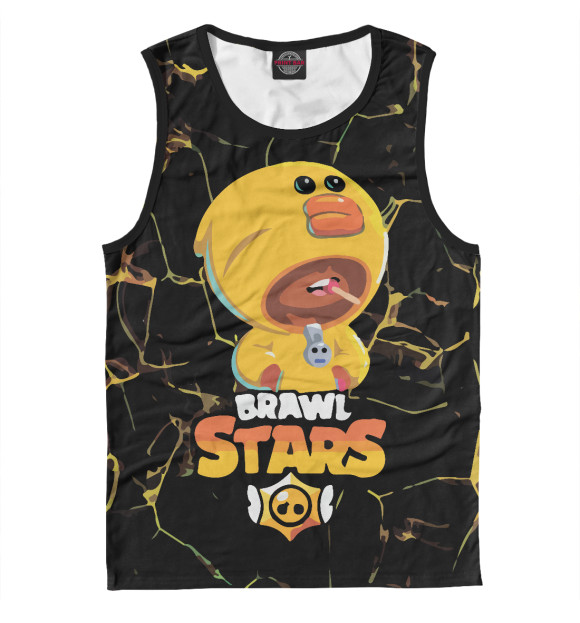 Майка для мальчика с притом Brawl Stars цвета Белый Майка для мальчика с изображением Brawl Stars цвета Белый