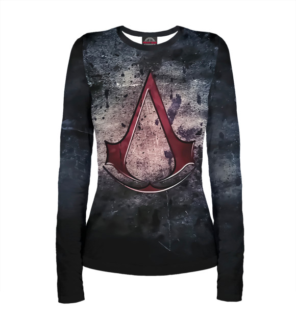 Женский лонгслив с изображением ASSASSIN'S CREED цвета Белый
