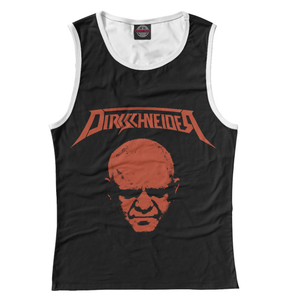 Женская майка с изображением U.d.o цвета Белый