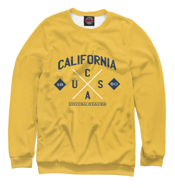 Свитшот для мальчиков с изображением California State цвета Белый