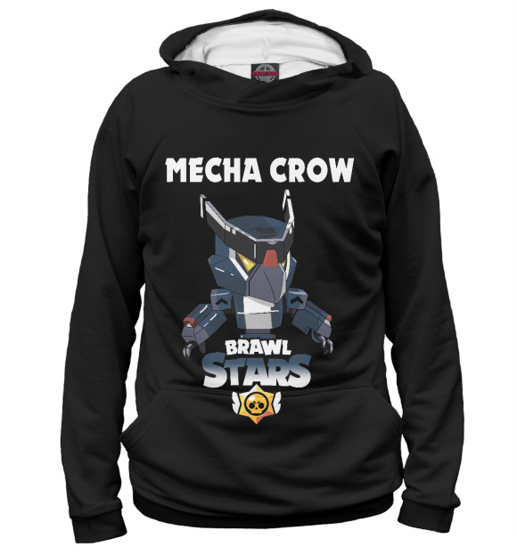 Женское худи с изображением Brawl Stars CROW цвета Белый