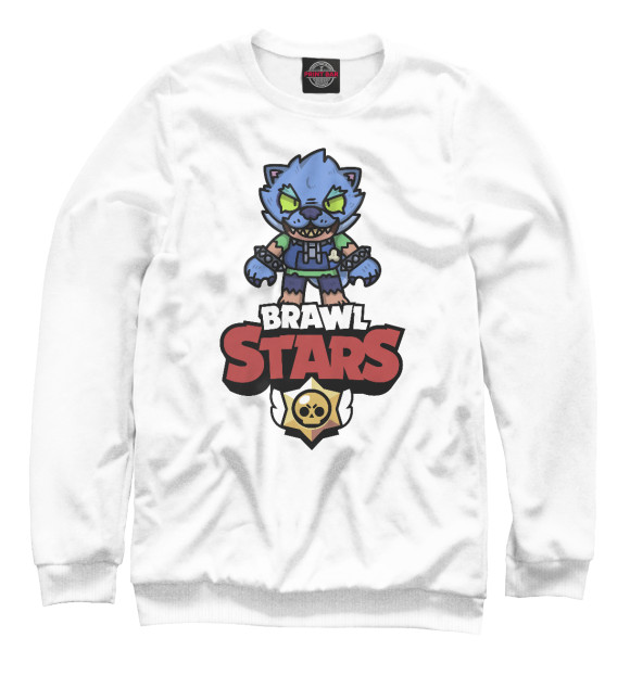 Свитшот для девочек с изображением Brawl Stars цвета Белый