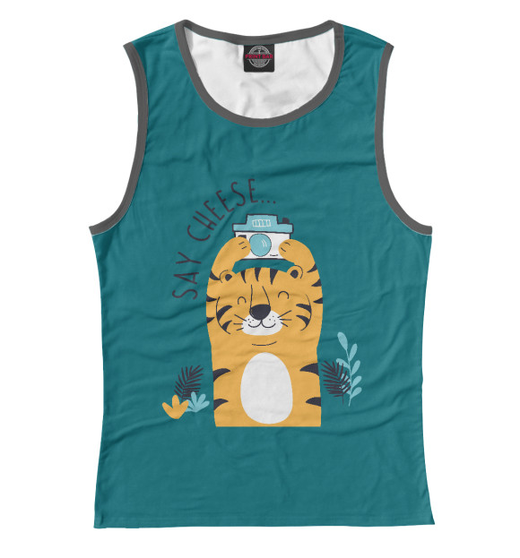 Майка для девочки с изображением Скажи цвета Белый