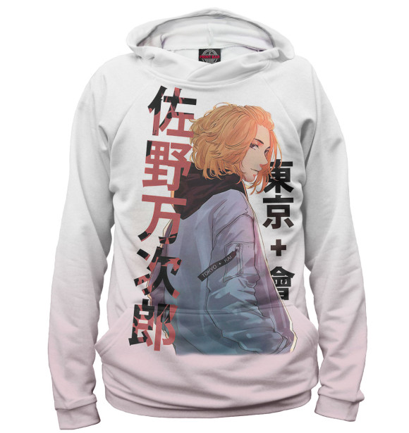 Женское худи с изображением Токийские мстители цвета Белый