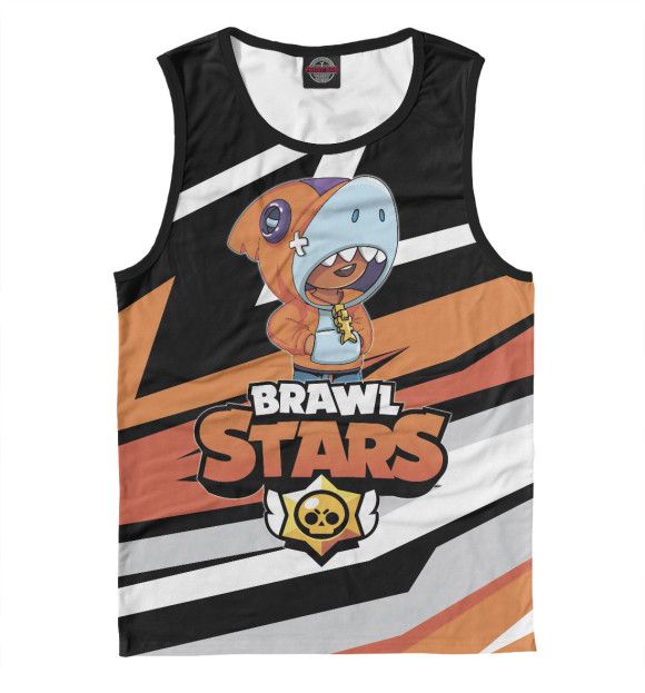 Майка для мальчика с притом Brawl Stars цвета Белый Майка для мальчика с изображением Brawl Stars цвета Белый
