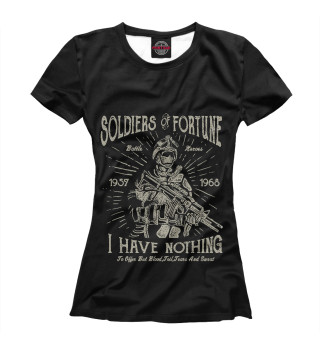 Женская футболка Солдаты удачи