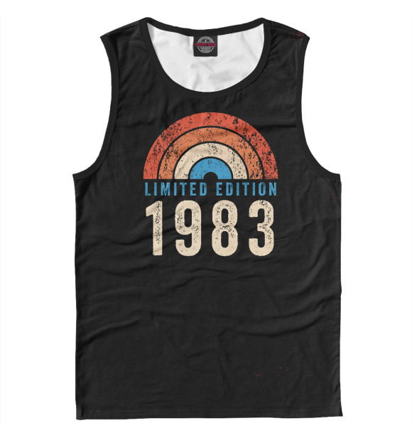 Майка для мальчика с изображением Limited Edition 1983 цвета Белый