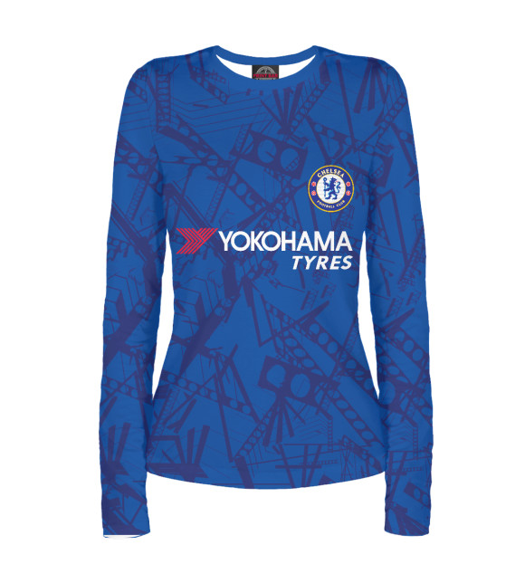 Женский лонгслив с изображением Chelsea 2020 цвета Белый
