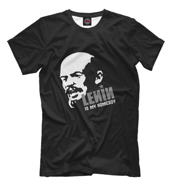 Футболка для мальчиков с изображением LENIN is my homeboy цвета Белый