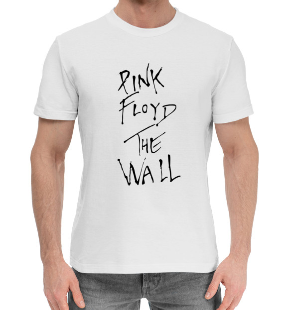 Мужская хлопковая футболка с изображением Pink Floyd цвета Белый