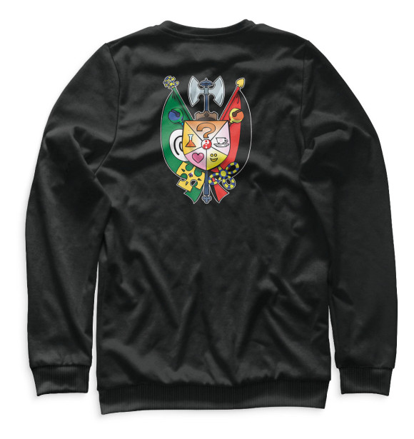 Мужской свитшот с изображением Джокер цвета Белый