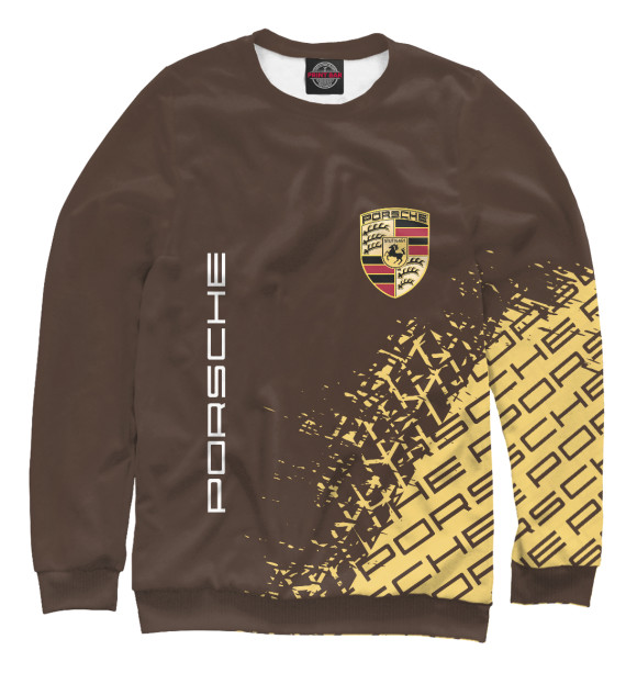 Женский свитшот с изображением Porsche / Порше цвета Белый