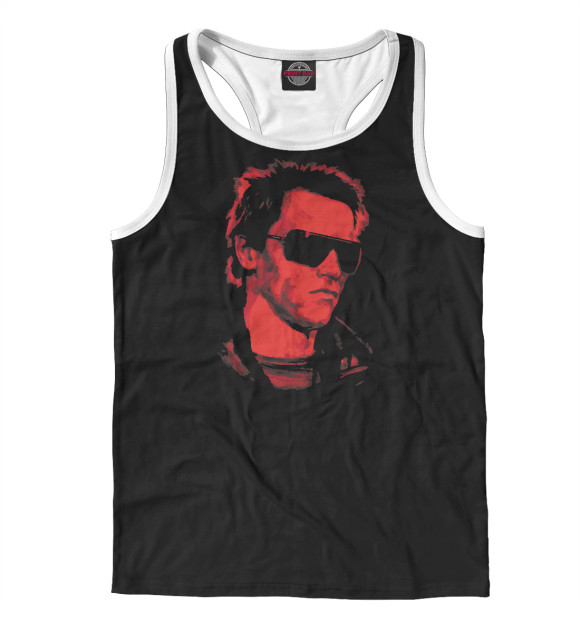 Мужская майка-борцовка с изображением The Terminator 1984 цвета Белый