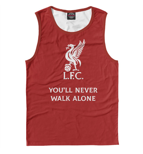 Майка для мальчика с изображением You'll never walk alone цвета Белый