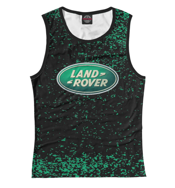 Майка для девочки с изображением Land Rover цвета Белый
