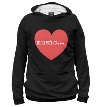 Мужское худи Love Music