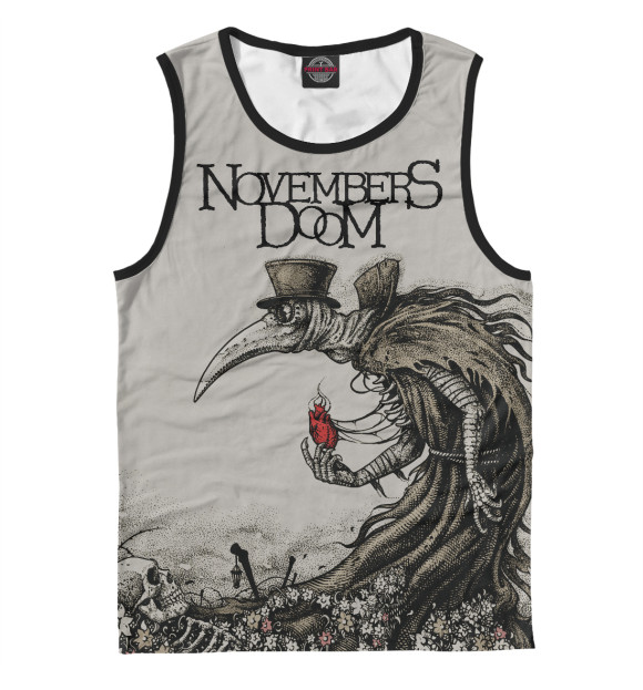 Майка для мальчика с изображением Novembers doom цвета Белый