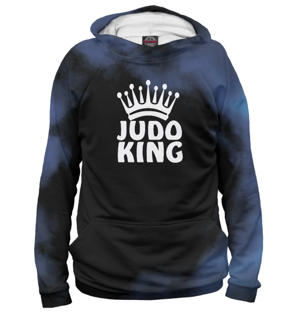 Женское худи с изображением Judo King цвета Белый
