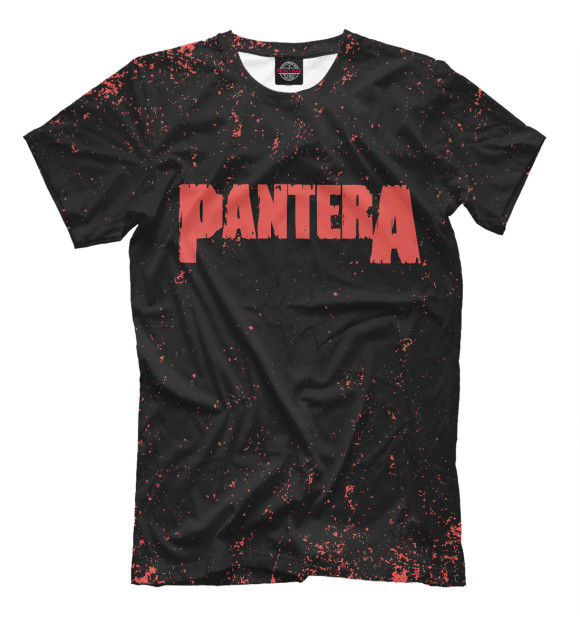 Мужская футболка с изображением Pantera цвета Белый
