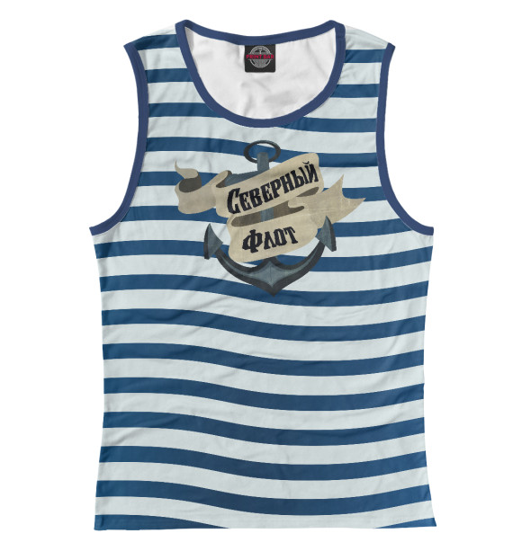 Майка для девочки с изображением Северный флот цвета Белый