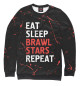 Свитшот для мальчиков Eat Sleep Brawl Stars Repeat