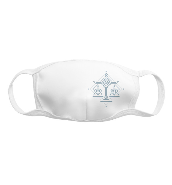 Маска тканевая с изображением Ли Юэ цвета Белый